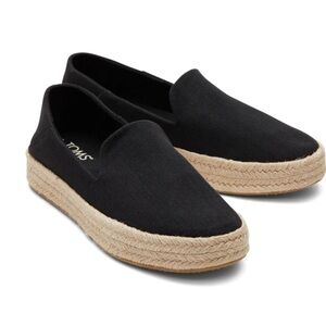 TOMS Women's Carolina Platform Espadrille Slip-Ons NWOT 8.5